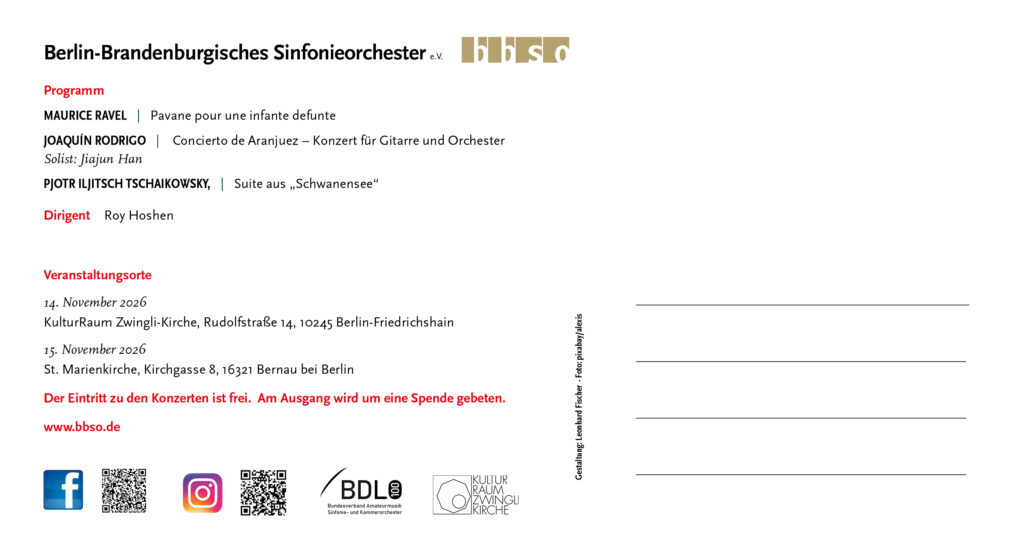 BBSO Konzert Herbst 2026 Rückseite